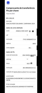 REDE SOLIDARIA - COMPROVANTE DOAÇÃO 2024